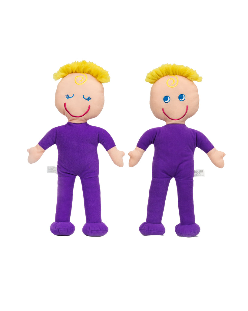 Baby Toys Rag Doll: Purple Pink Yellow Plush Doll