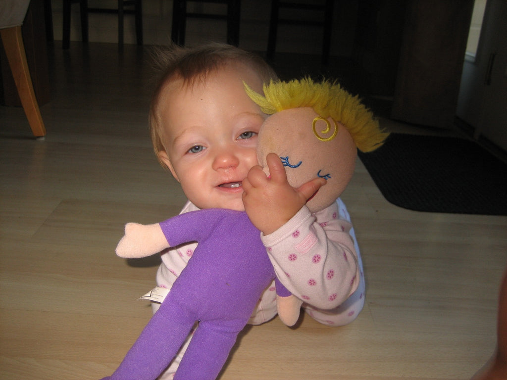Baby Toys - Awake & Asleep Rag Doll - Double Face Doll 15"